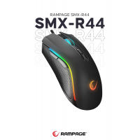 Smx-r44 6400 Dpı Siyah Makrolu Rgb Ledli Gaming Oyuncu Mouse