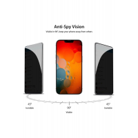 Iphone 11 Uyumlu Kırılmaz Cam Privacy Hayalet Tam Kaplayan Ekran Koruyucudur