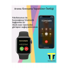Akıllı Saat Plus +  Kablosuz Kulaklık Ikili Pembe Set Ios Android Smartwatch
