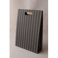 Siyah Çizgili Zarf-çanta, Hediye Poşeti, (35x25x9 ) 2 Adet