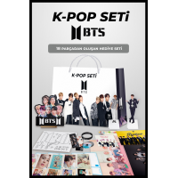 K-pop Bts Seti - Hediye Kutusu Box - Yeni Nesil Set - Poster - Rozet - Bileklik - Kartpostal - Figür
