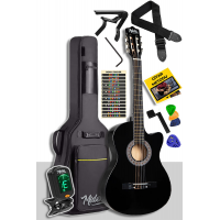 Cg390bk-xbag Siyah Klasik Gitar 4/4 Sap Ayarlı Kesik Kasa Full Set