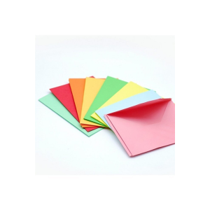 4 Renk 40 Adet Renkli Mektup Davetiye Organizasyon Zarfı
