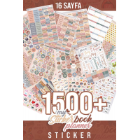 Planner Sticker Set - 1500+ Adet Çıkartma - Ajanda, Günlük, Planlayıcı, Bullet Journal , Scrapbook