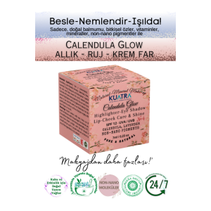 Calendula Glow Nemlendirici, Antioksidan, Işıltı Veren Balm, Aydınlatıcı 'doğal Içerik' 7ml