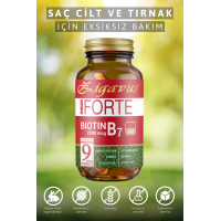 Forte Biotin Tablet Saç, Tırnak ve Cilt İçin Güçlendirici Gıda Takviyesi Çinko ve Demir