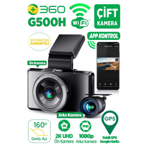 G500h Ön 2k-arka 1080p 160° Geniş Açı Gps Akıllı Araç İçi Kamera
