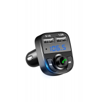 Carx8 Araç Kiti Fm Transmitter Bluetooth 5.0 Micro Sd Usb Şarj Oto Müzik Çalar