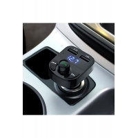Car X8 Araç Fm Transmitter 5.0 Bluetooth Araç Kiti Usb Mp3 Sd Kart Çakmaklık Girişli 2023 Model