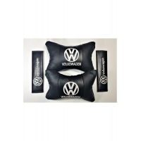 Volkswagen Uyumlu Papyon Yastık Boyun Yastığı+emniyet Kemer Kılıfı Takım