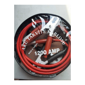 2 Metre Akü Takviye Şarj Kablosu 1200 Amper Çantalı