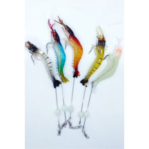 5 Renk Orjinal Görünümlü Silikon Karides - Sahte Balık Av Yemi