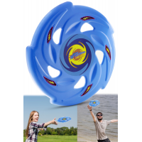 Frisbee Frizbi Fırlatma Diski Disk Atma Oyunu Çocuk Yetişkin Plaj Bahçe Oyuncak 24 Cm Mavi