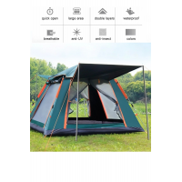 4 Kişilik Tam Otamatik Tenteli Kamp Çadırı Portatif Anti-uv Su Geçirmez Outdoor Plaj Piknik Çadırı