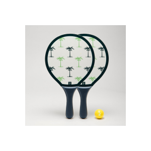 Plaj Tenisi Raket Seti - Beyaz - Woody Racket