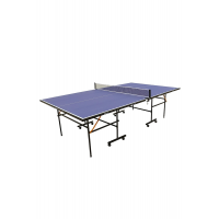 Aventura Dura-Strong Katlanabilir Mavi Masa Tenisi Masası + Ağ-Demir + 2 Raket + 3 Top