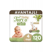 Doğadan Avantajlı Bebek Bezi 4 Numara Maxi 120 Adet