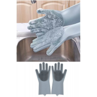 Magic Gloves Sihirli Bulaşık Eldiveni Mutfak Banyo Temizleme Fırçası Oto Ev Iş Pratik