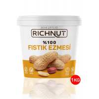 Richnut Şekersiz %100 Saf Doğal Fıstık Ezmesi 1 Kg