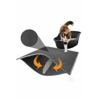 Elekli Kedi Tuvalet Önü Paspası Kedi Kumu Paspası-gri Kedipaspası-gri