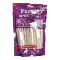 Dental Twists - Beyaz Burgu Çubuk - 50'li Maxi Paket - 300 gram