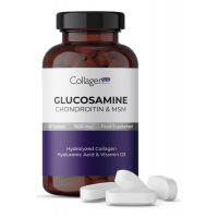 Glucosamine, Chondroitin & Msm, Hidrolize Kolajen, Vitamin D3, 1500 mg x 90 Tablet