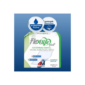 Flexilifeplus Hasta Altı Bezi Kaydırmaz Bantlı Yatak Koruyucu Örtü 60x90 Cm 30 Lu 1 Paket