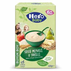 Hero Baby 8 Tahıllı Ek Besin Bebek Maması 400 G