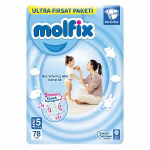 Molfix Baby Diaper No:5 Junior 78 Pieces