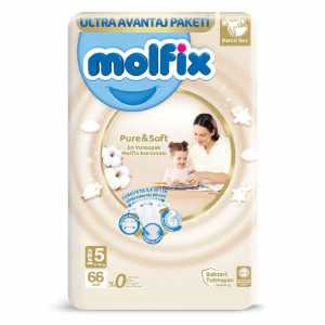 Molfix Pure&Soft Bebek Bezi No:5 Junior 66 Adet