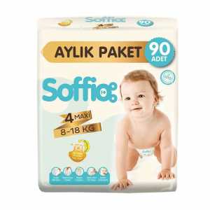 Soffio Baby Diaper No:4 Maxi 90 Pieces