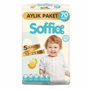 Soffio Baby Diaper No:5 Junior 70 Pieces