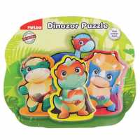 Dinozor Ailesi Puzzle Yeşil