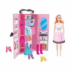 Toy Alissa Large Wardrobe Set Pink
