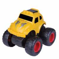 Toy Friction Big Wheels Car Yellow