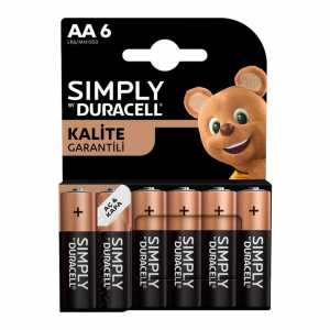 Duracell Simply AA Pen Battery 6 pcs