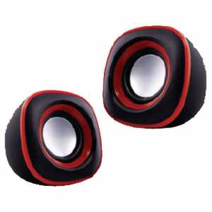 Piranha Stereo 1+1 Speaker Red