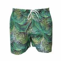 Digital Printed Men's Marine Shorts Green