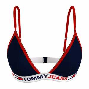 Tommy Hilfiger UW0UW03351-DW5 Kadın Bikini Üstü Lacivert