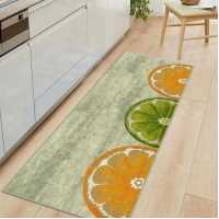 Kitchen Carpet 80x200 Cm - Green-Orange