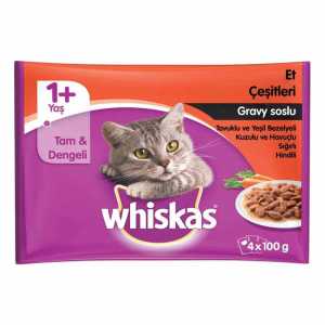 Whiskas Cat Food Mix 4X100 G
