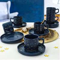 Keramika Astro Stackable Çay Fincan Takımı 12 Parça 6 Kişilik