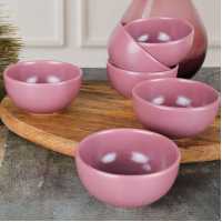 Keramika Mat Violet Bulut Snack / Sauce Bowl 8 Cm 6 Pieces
