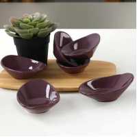 Keramika Purple Wave Cookie/Sauce 12 Cm 6 Pieces