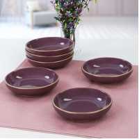Keramika Purple Ring Cookie/Sauce 13 Cm 6 Pieces