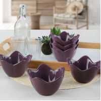 Keramika Purple Lily Snack Bowl 12 Cm 6 Pieces