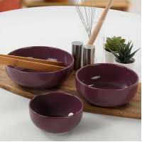 Keramika Nordic/Kera/Cloud Salad/Cookie Set 3 Pieces Purple