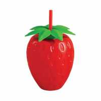 Meyve Pipetli Bardak Kırmızı