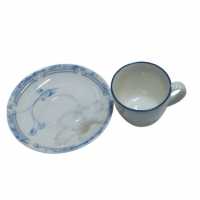 Tulu Porcelain Cup Set Patterned Set of 2 Blue