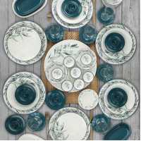 Keramika Lina Blue Kahvaltı Takımı 50 Parça 6 Kişilik